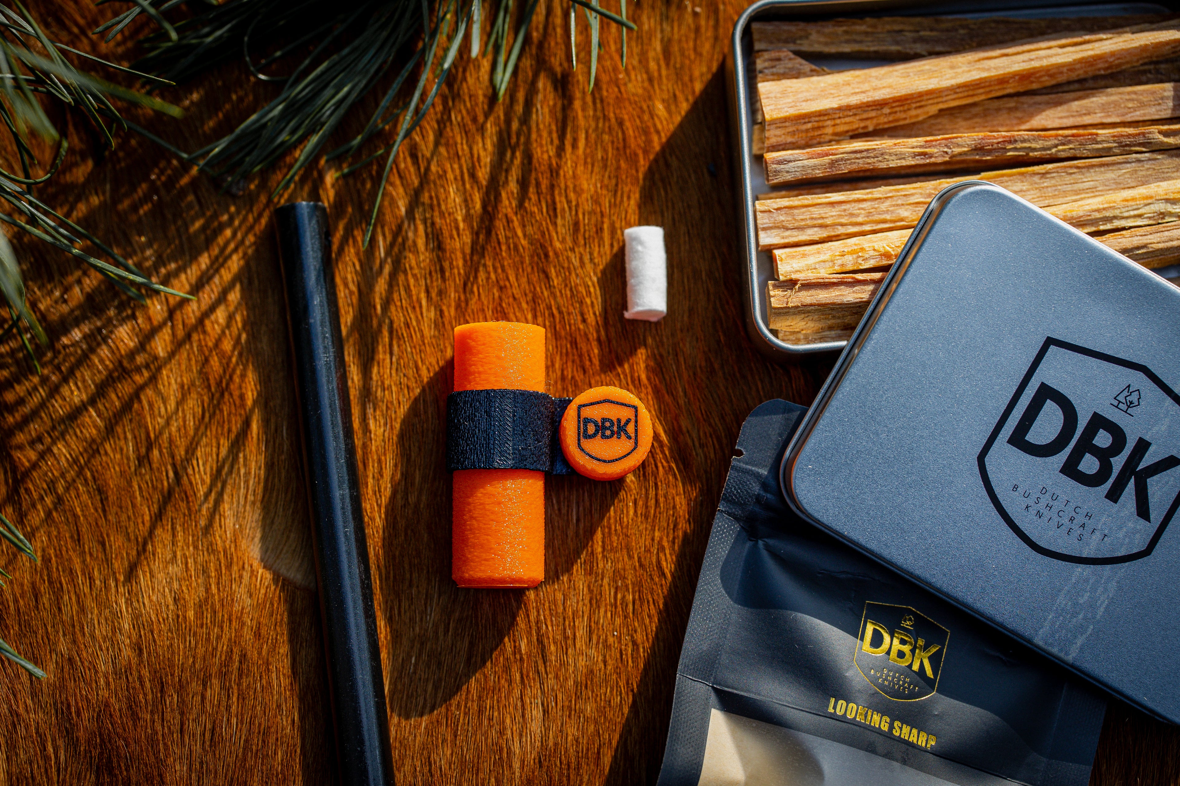 DBK XL firesteel handle With Tinder compartment - 3D Printed