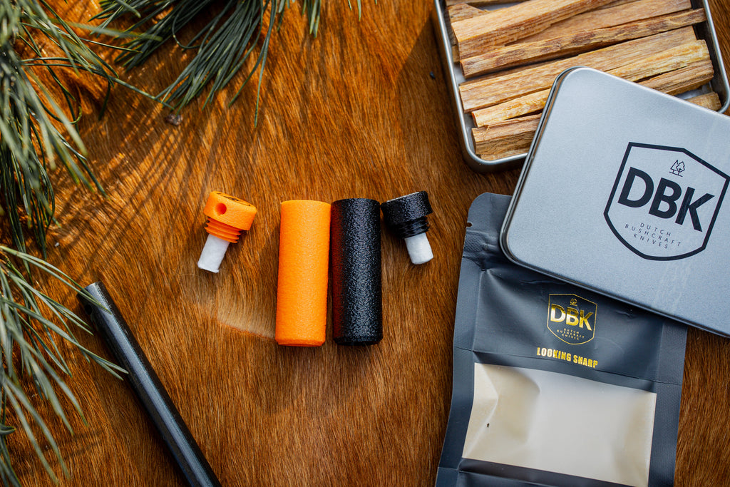 DBK XL firesteel handle With Tinder compartment - 3D Printed