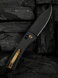 WeKnife Nightblade (Design by DBK)  - black and brass