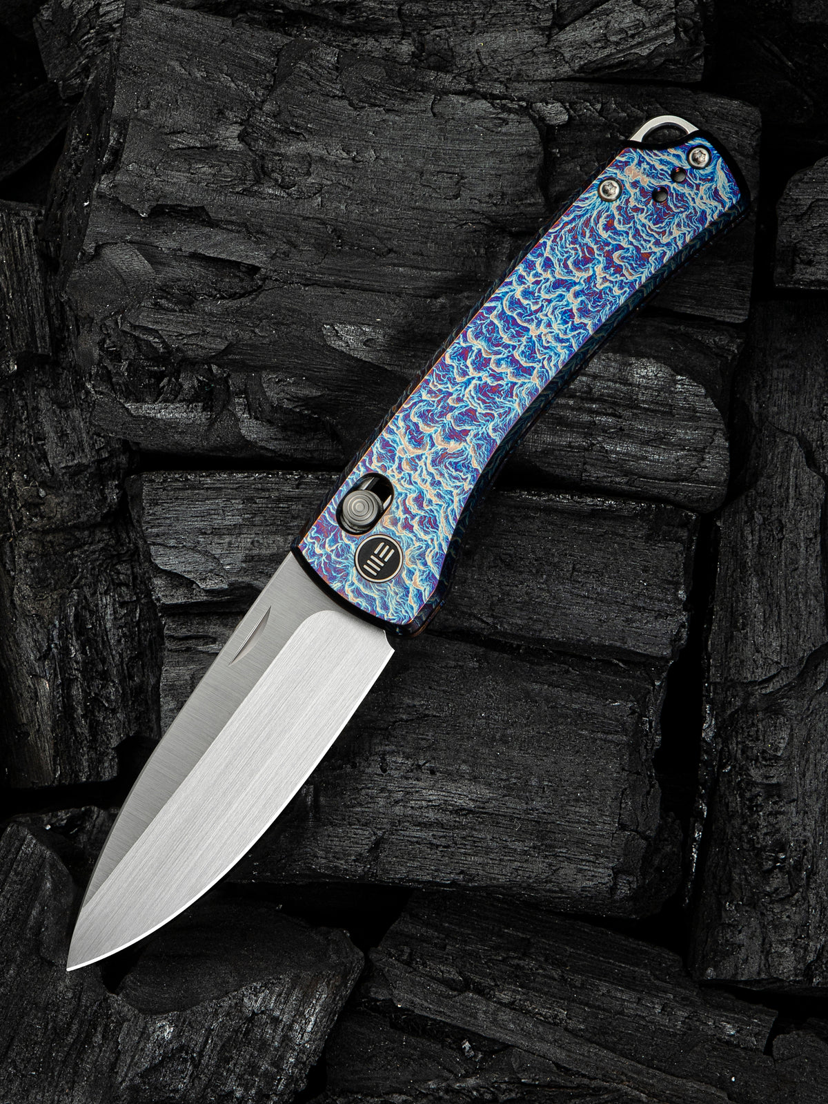WeKnife Nightblade (Design by DBK) - Flamed Titanium