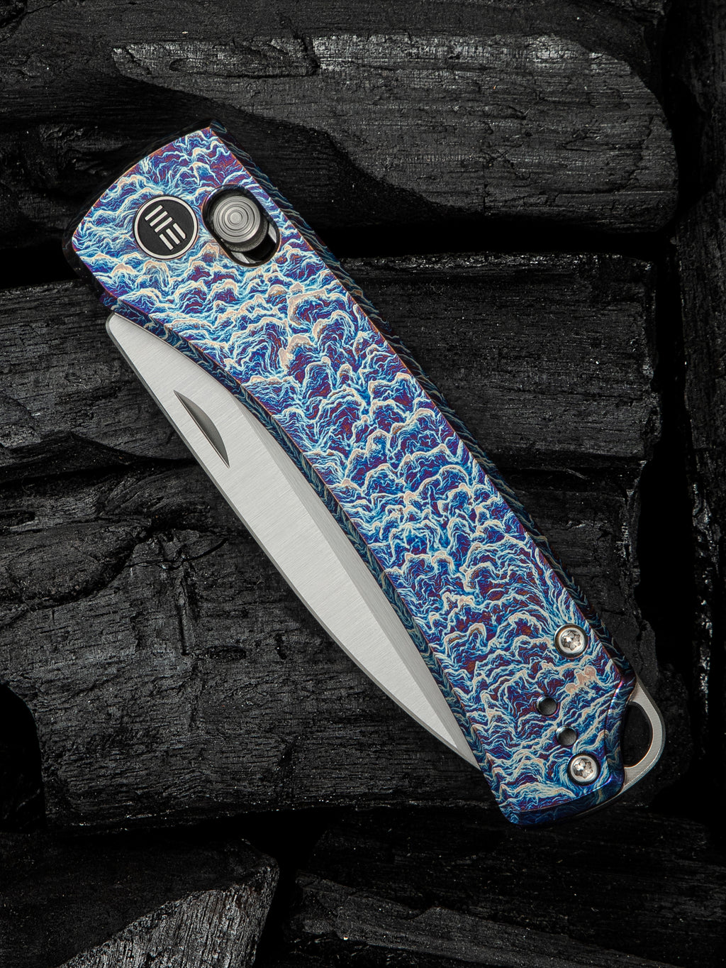 WeKnife Nightblade (Design by DBK) - Flamed Titanium