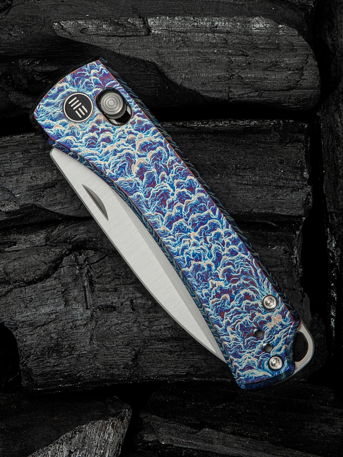 WeKnife Nightblade (Design by DBK) - Flamed Titanium