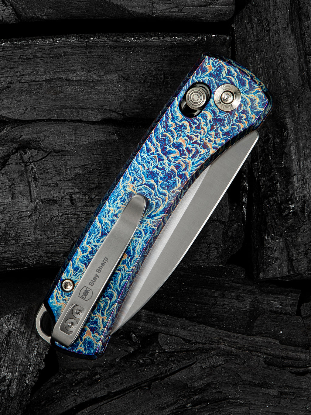 WeKnife Nightblade (Design by DBK) - Flamed Titanium
