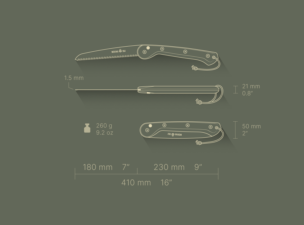Woxna Ljusnan 250mm folding saw